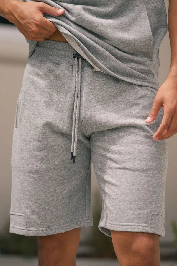 Grey Organic-Cotton Shorts
