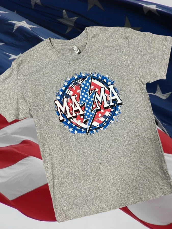 "Patriotic Mama" Graphic Tee
