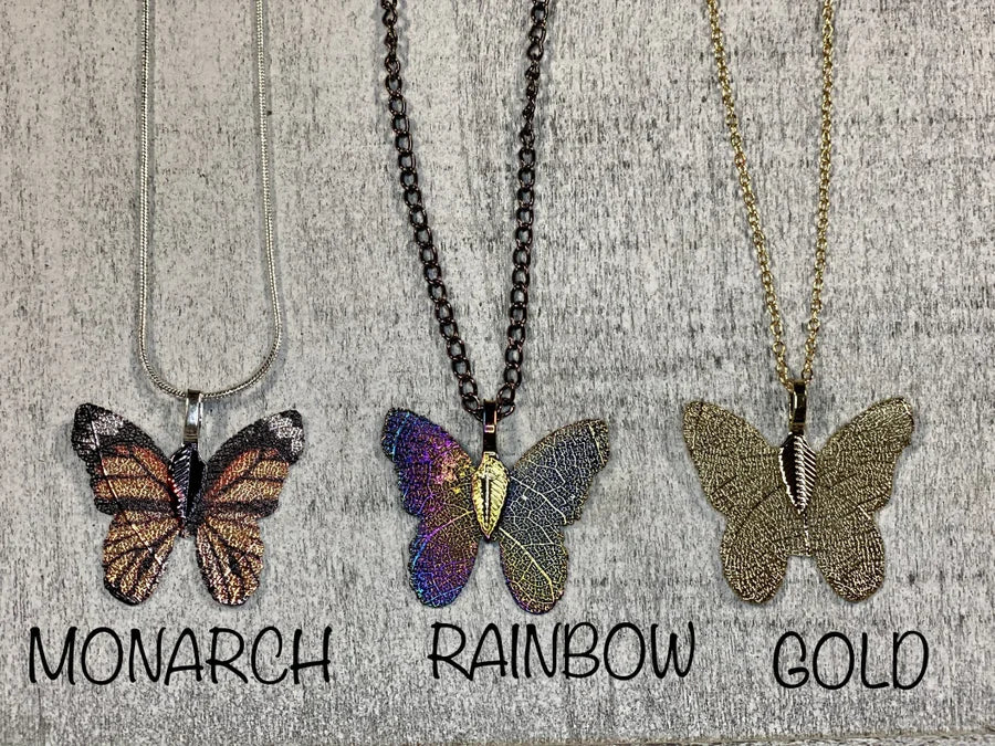 Butterfly Pendant Necklaces