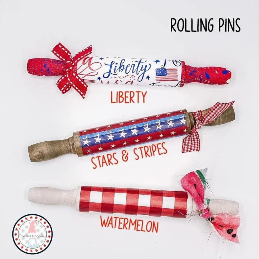 Patriotic Mini Rolling Pins (Multiple Styles)