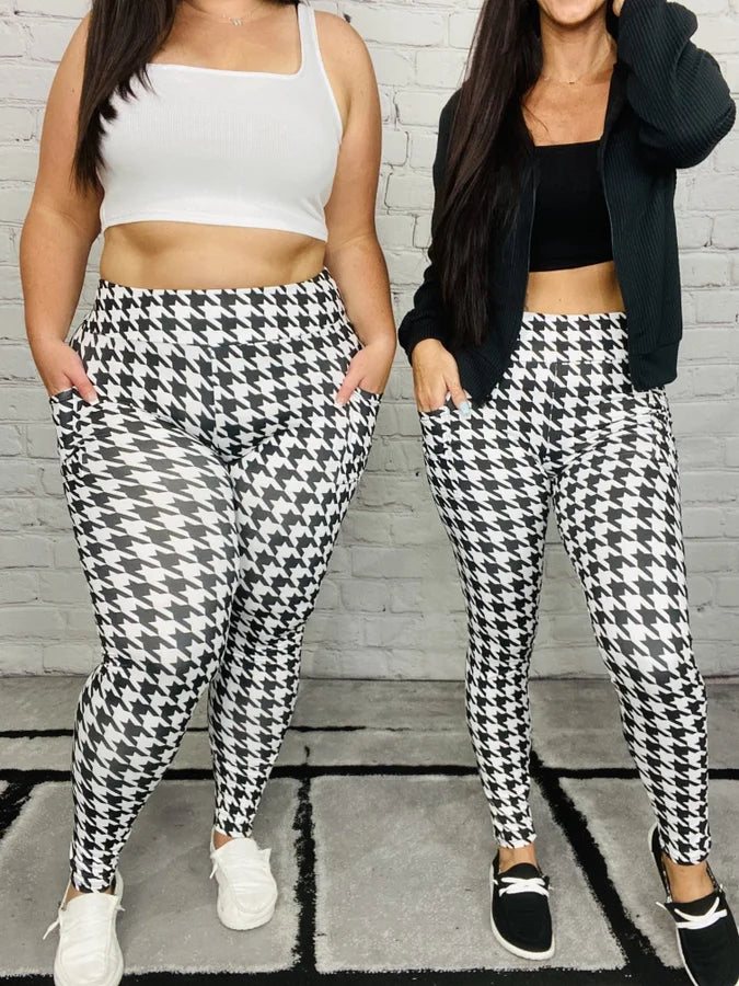 "Fall Fashionista" Full Length Leggings w/ Pockets - Reg/Plus