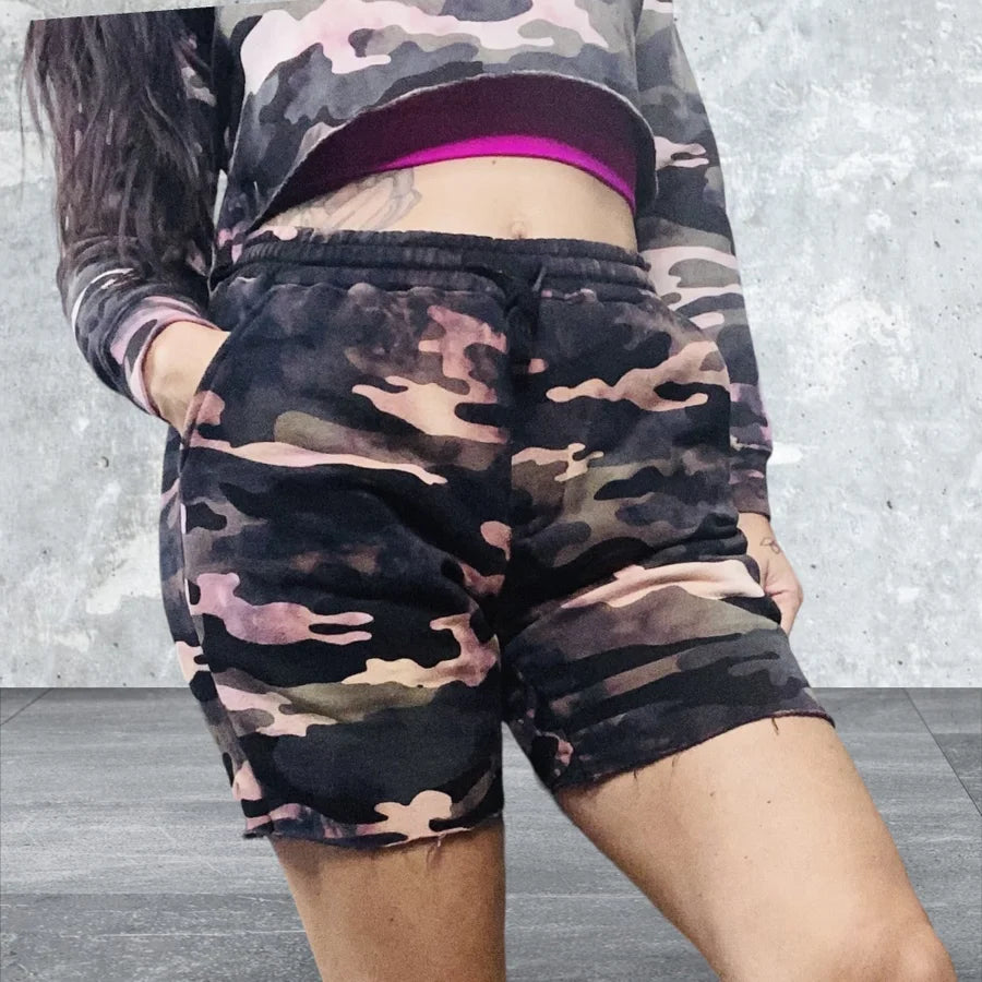 ARTifacts- Blush Camo Shorts