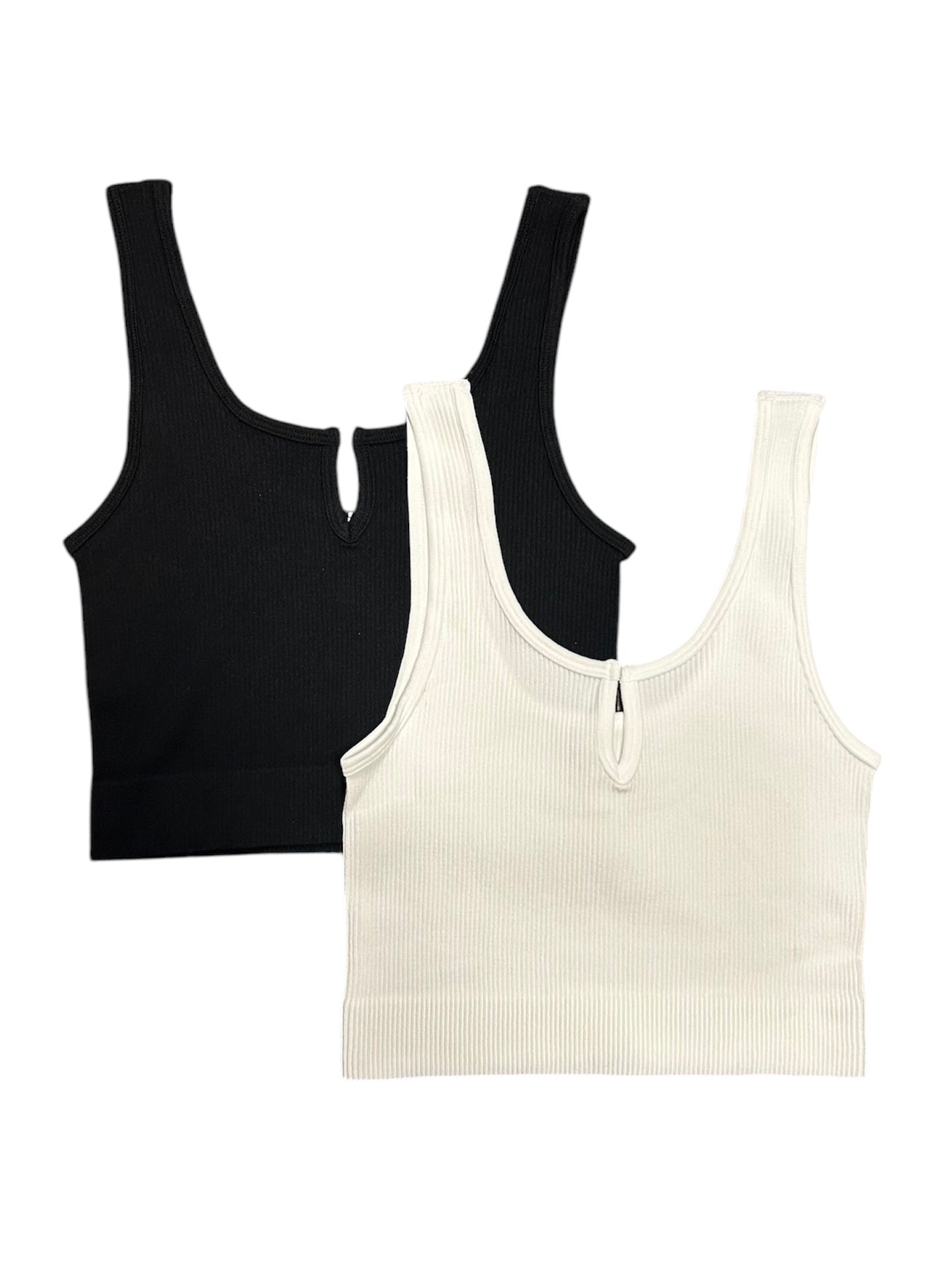 "Sofie" Solid Ribbed Keyhole Brami (Multiple Colors)