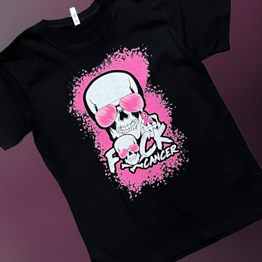 "F Cancer" Pink Ribbon Short Sleeve/Long Sleeve