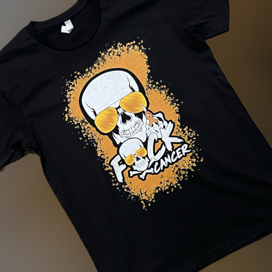 "F Cancer" Gold Ribbon Short Sleeve/Long Sleeve