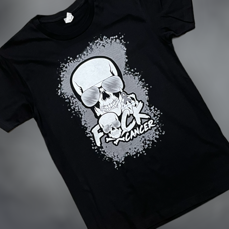 "F Cancer" Grey Ribbon Short Sleeve/Long Sleeve