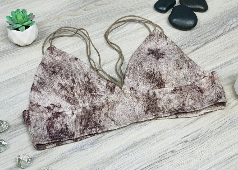 Reg. Mocha Tie Dye Knit Bralette