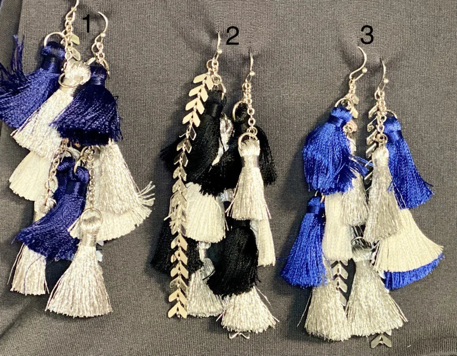 Erimish Gameday Dangling Tassel Earrings (Multiple Styles)