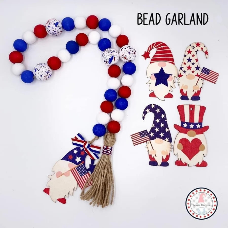 Patriotic Beaded Long Garland (Multiple Styles)