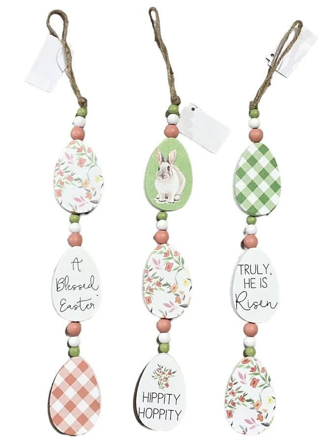 Wooden Easter-Themed Hanging Decor (3 Styles)