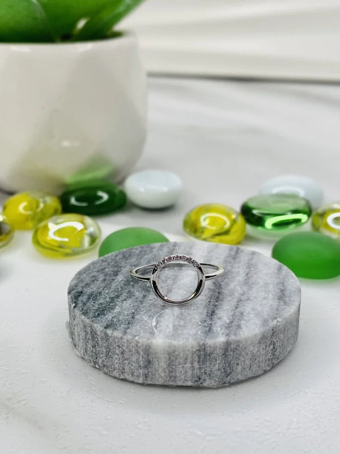 Sterling Silver Circle Ring