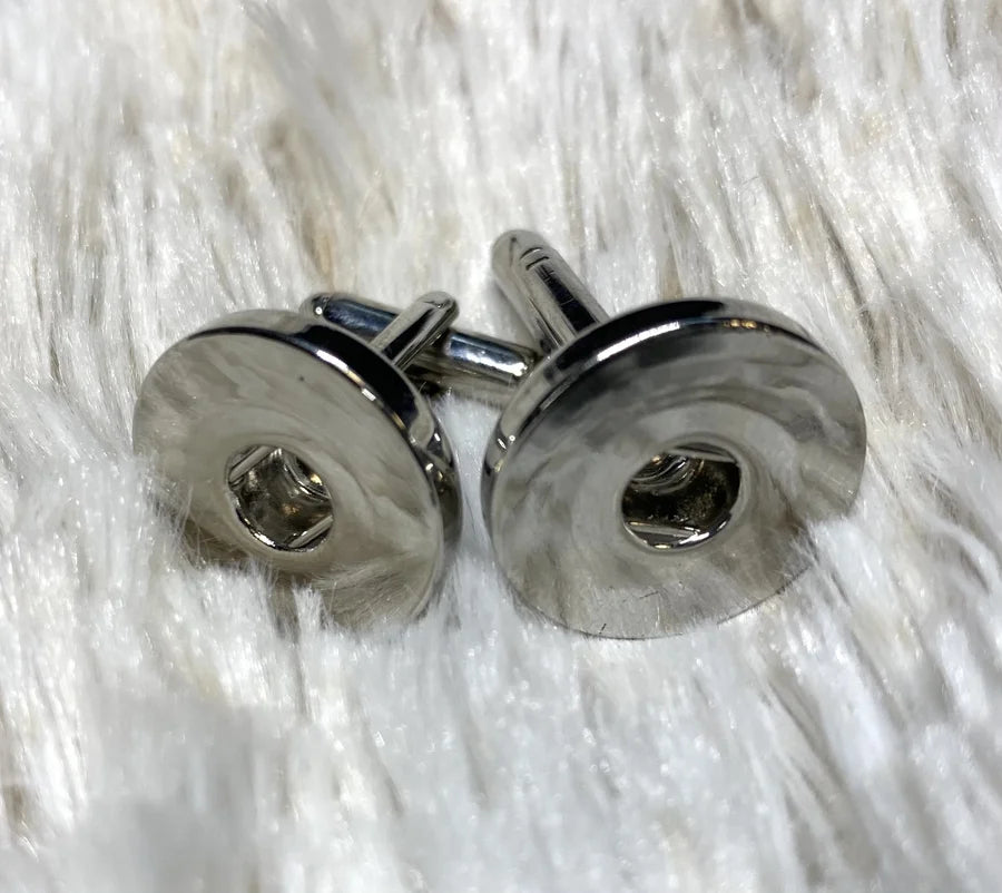 Silver Snap Pair of Cufflinks