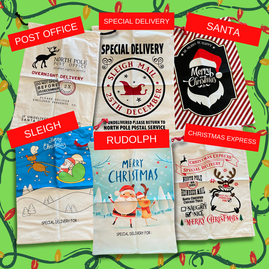 Santa Sacks - 6 Kinds