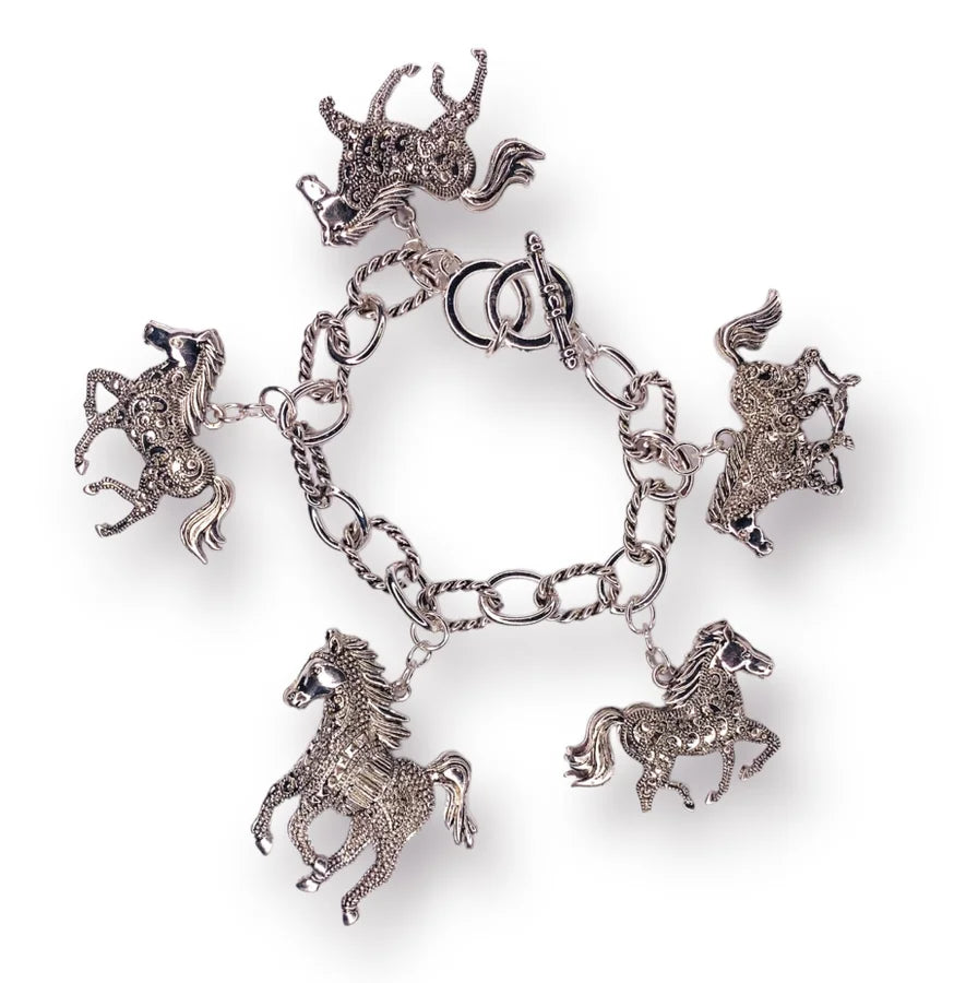 Horse Charm Toggle Bracelet