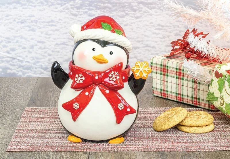 Penguin Ceramic Cookie Jar