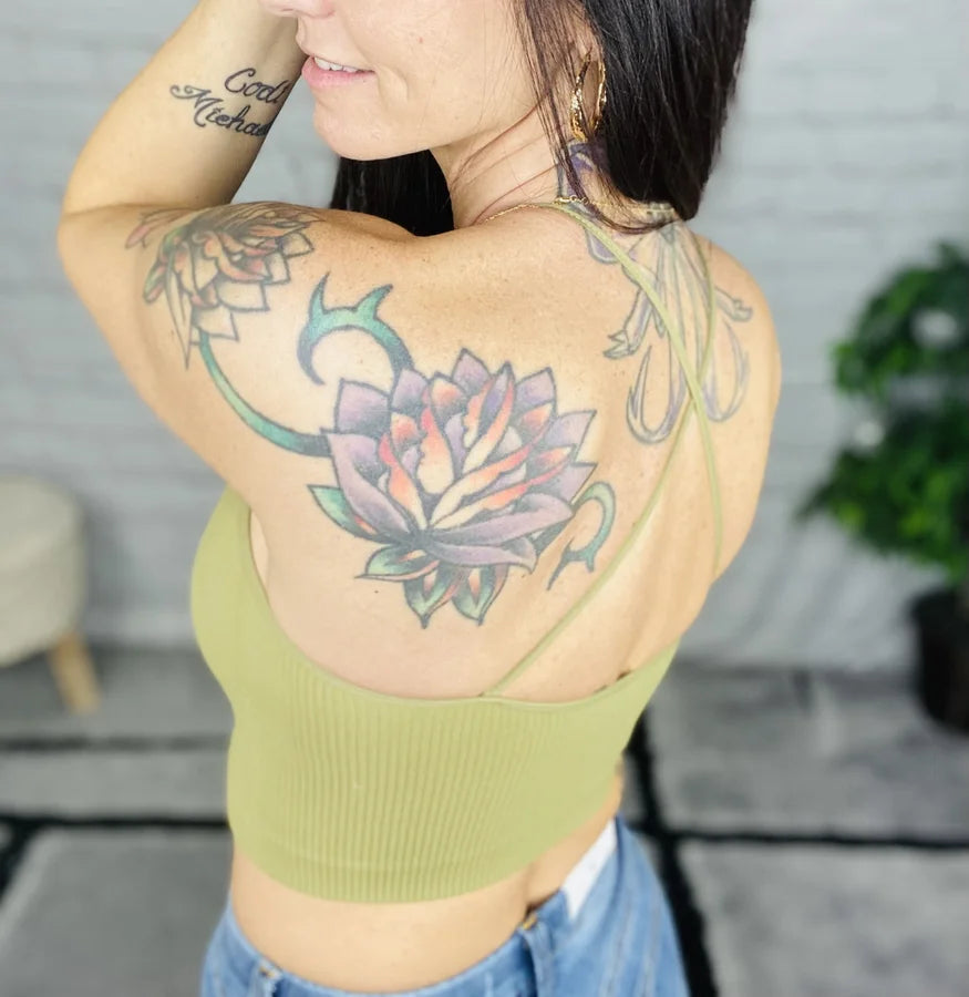 "The Little Things" Burnt Olive Seamless Brami