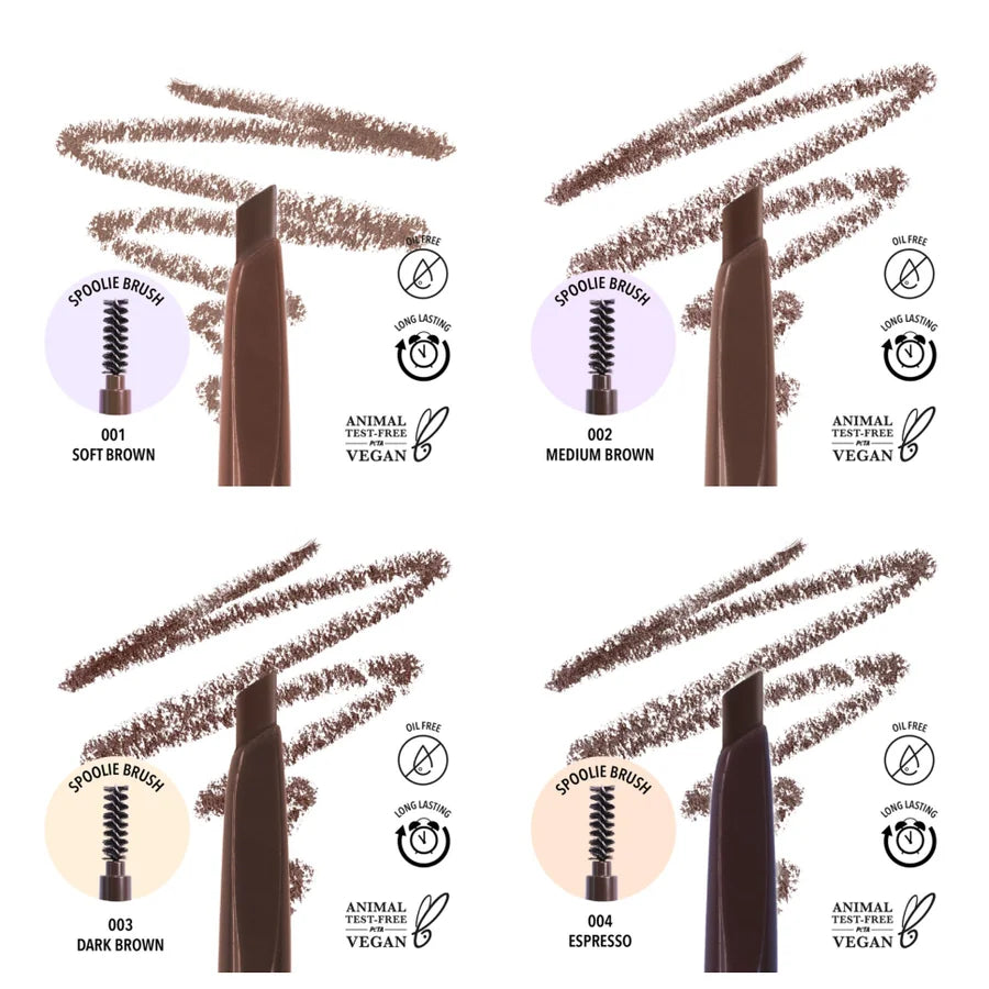Moira Dual Brow Pencil - Brown Shades