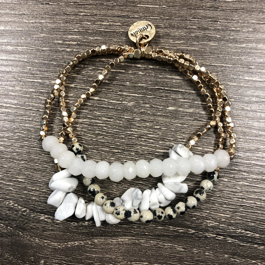 Erimish Gold & White Bracelet