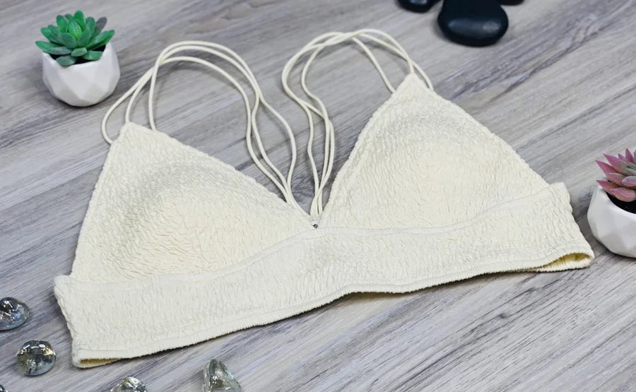 Reg. Ivory Knit Bralette