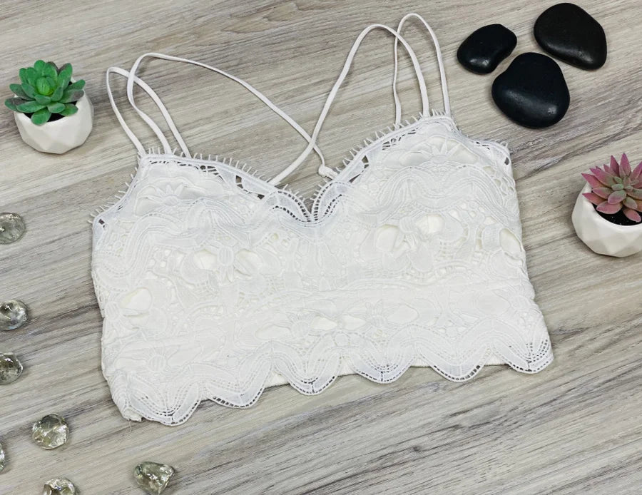 Reg. Ivory Crochet Lace Bralette