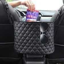 Car Handbag Holder w/ Adjustable Clasps- Black