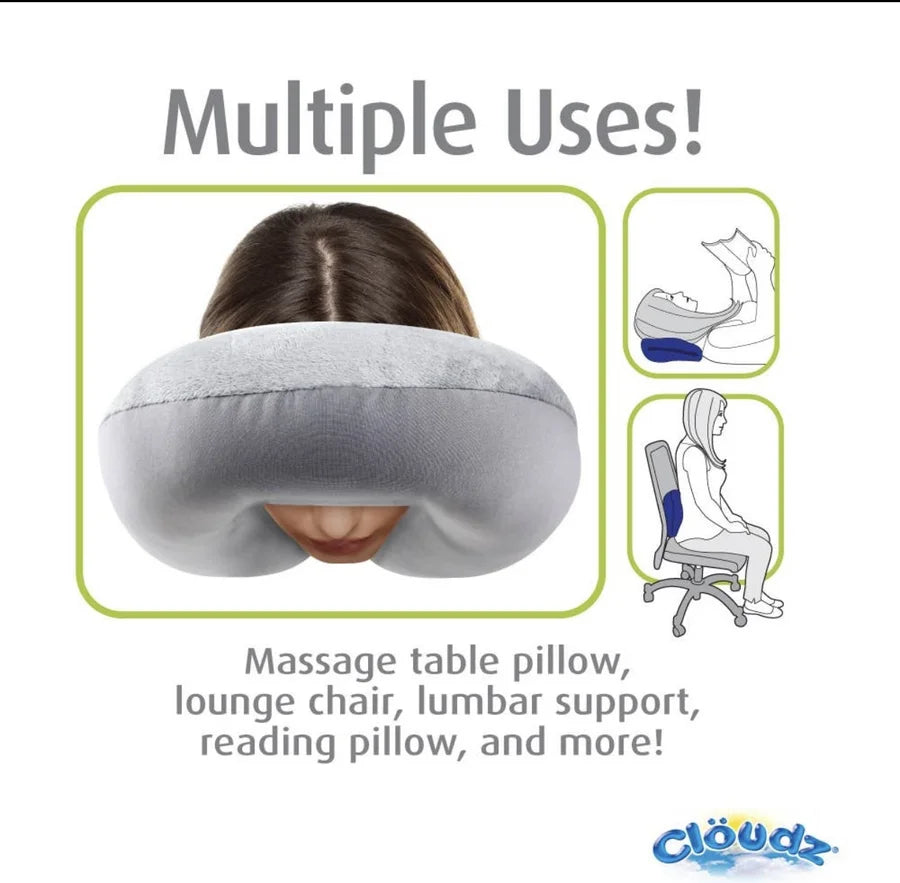 CLOUDZ Travel Neck Pillow - Pink Print