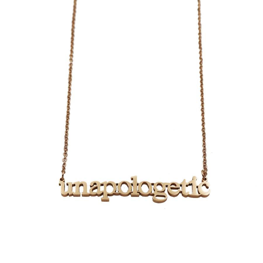 "Unapologetic" Plate Necklace