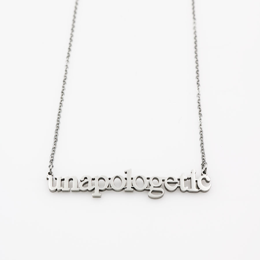 "Unapologetic" Plate Necklace