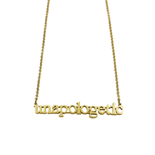 "Unapologetic" Plate Necklace