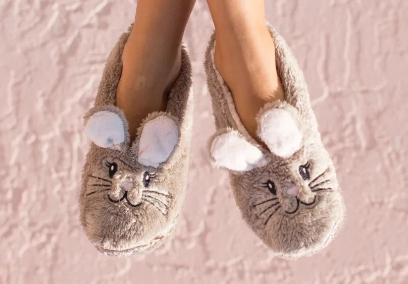 "Snuggle Bunny" Footsie Slippers