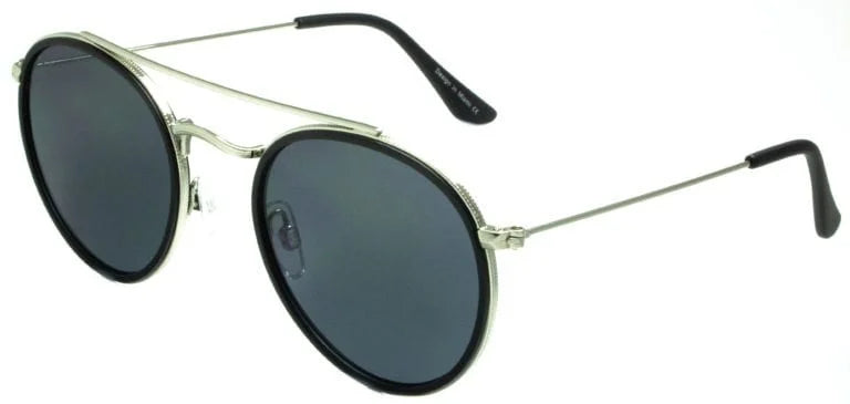 Ego Lux - Round Double-Bridge Sunglasses