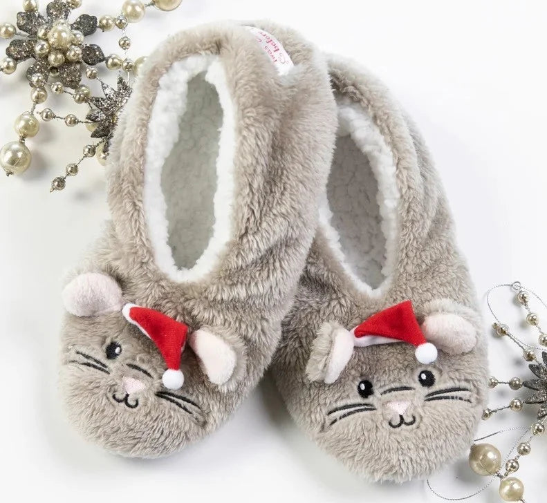 "Night Before Christmas" Footsie Slippers