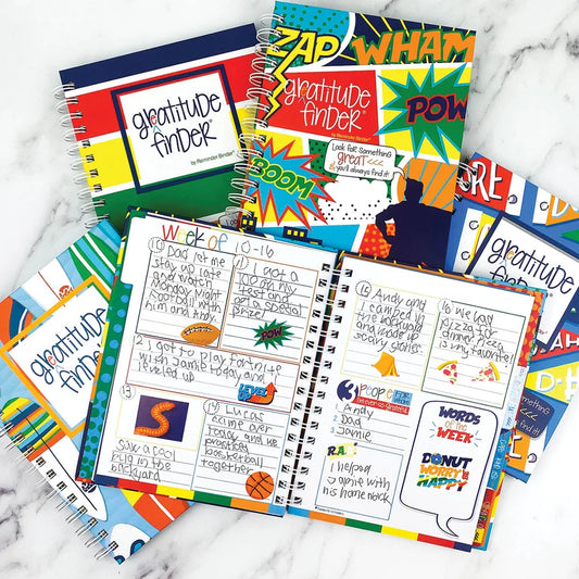 Gratitude Finder Gratitude Journal for Boys 52-Week Non dated - Round 2