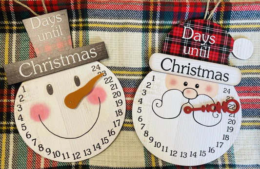 Hanging Wooden Christmas Countdown