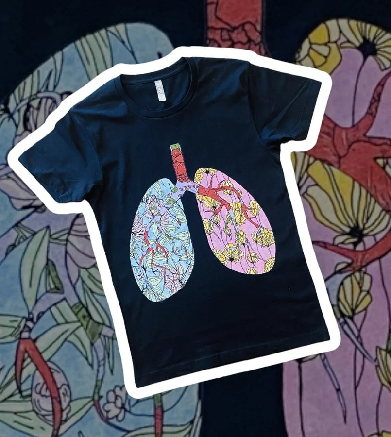 "Floral Lung" Short Sleeve T Shirt