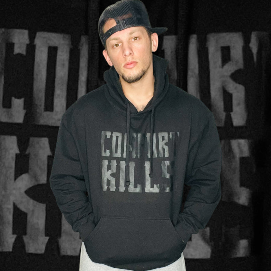 "Comfort Kills" Black Hoodie