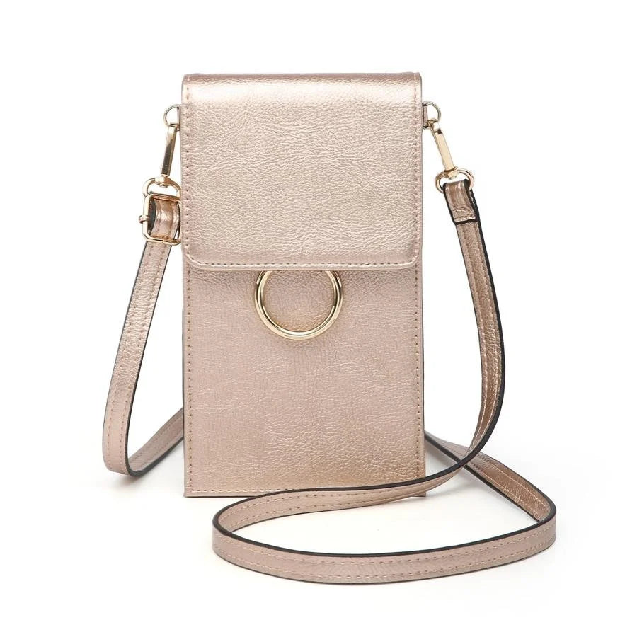 Ayla Cell Phone Bag -  Rose Gold