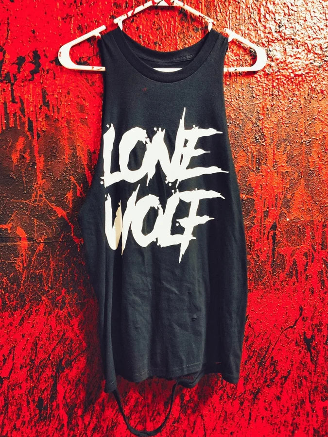 "Lone Wolf" Blood Splatter Tank Top