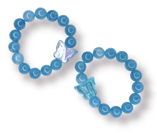 BLUE CHALCEDONY BEAD BRACELET