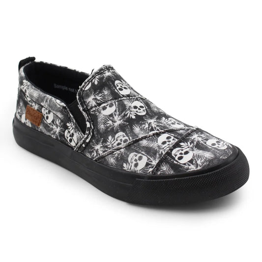 Blowfish KIDS Piper Shoes - Black Skull Island Canvas