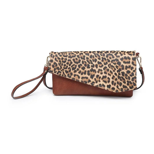 Margot Clutch Bag - Brown Leopard