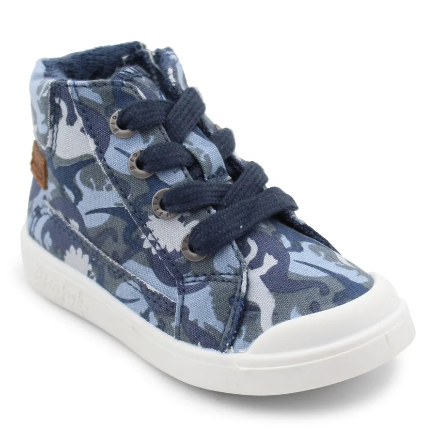 Blowfish TODDLERS Vepper Shoes - Navy T-Rex Camo Canvas