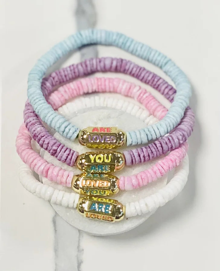 "You Are Loved" Stretch Bracelets