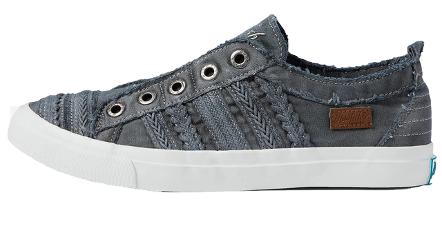 "Pralane" Graphite Canvas Sneaker by Blowfish