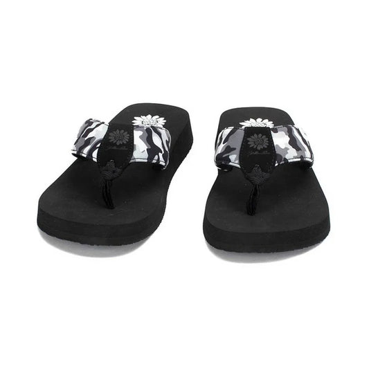 YellowBox "Filomena" Black Camo Sandals