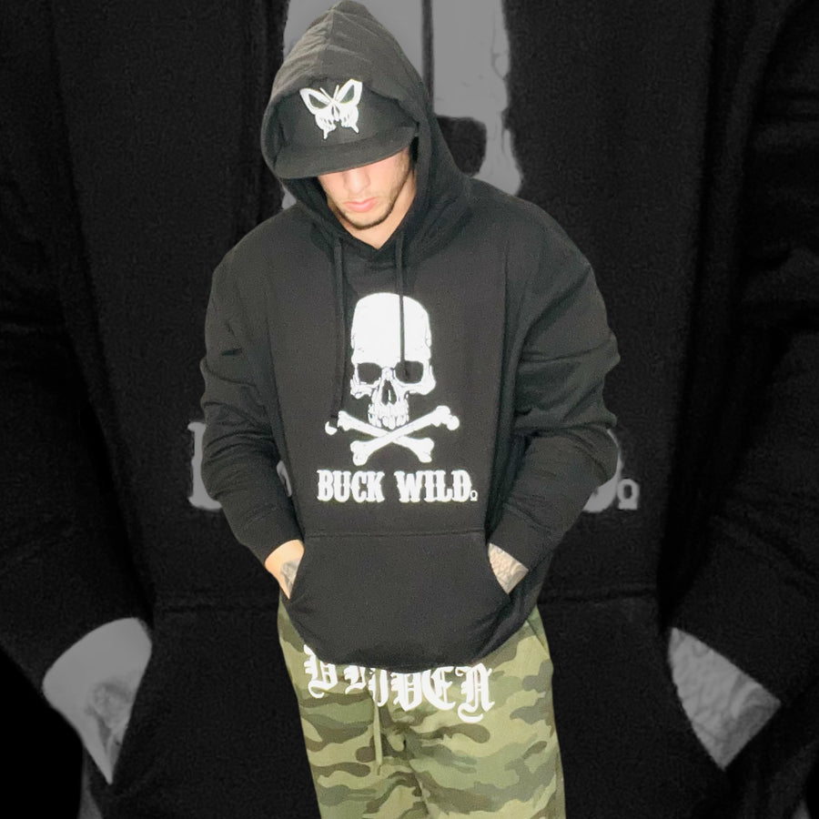 "Buck Wild" Black Hoodie