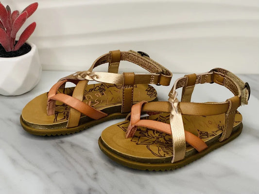 "Mixo" Terracotta/Rose Gold Sandals by Blowfish (Toddlers)