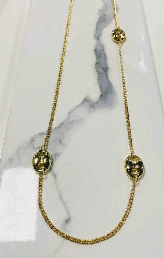 34" - 18K Gold-Plated Link Chain