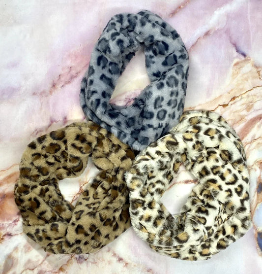Asst. Animal Print Soft Scarves