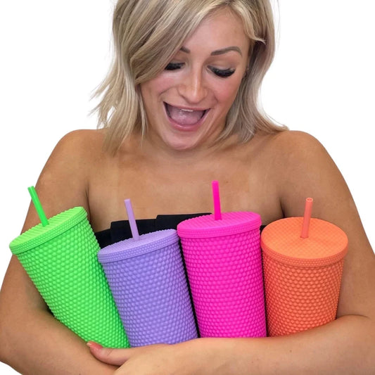 Neon Studded Cups